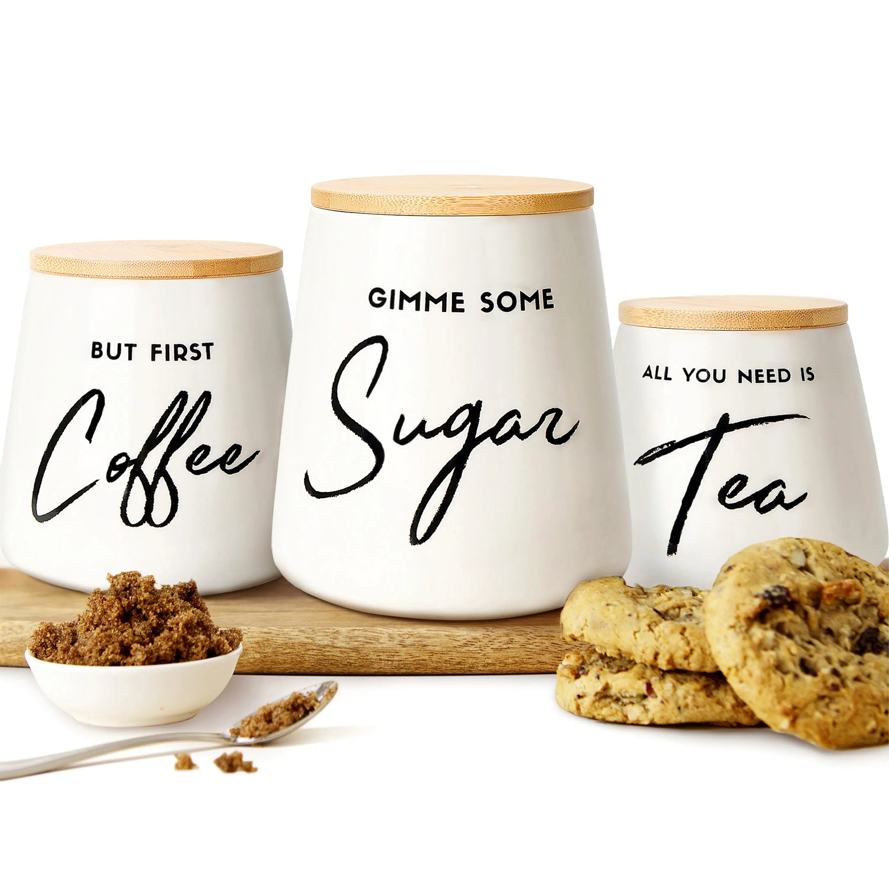 3pc Kitchen Canister Set Fifth Fork