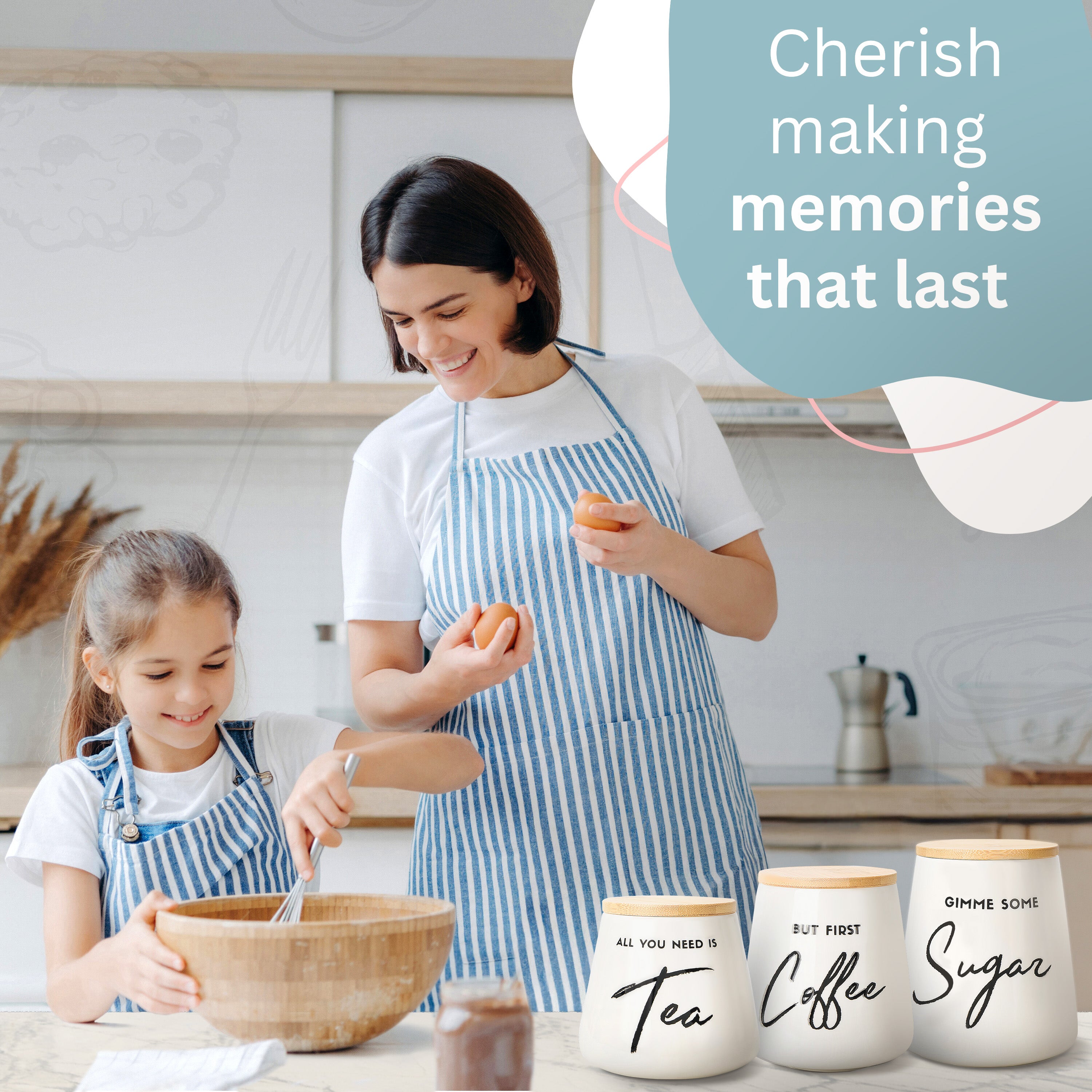 3pc Kitchen Canister Set