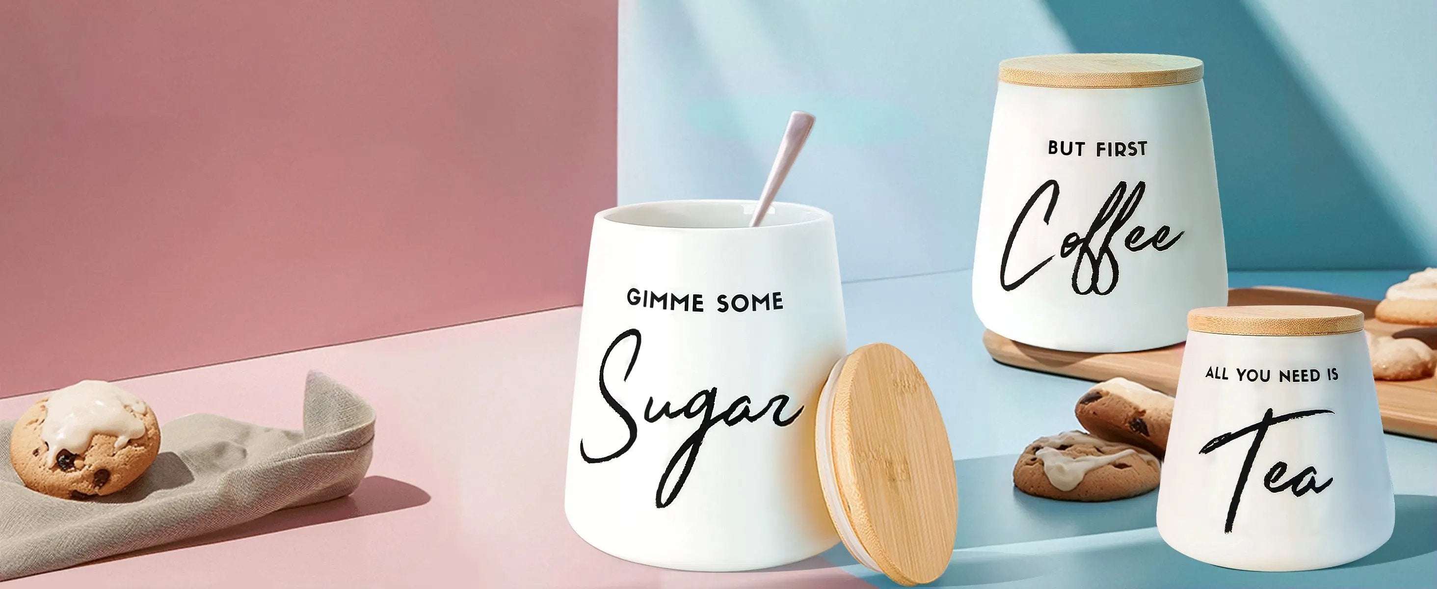 3pc Kitchen Canister Set Fifth Fork