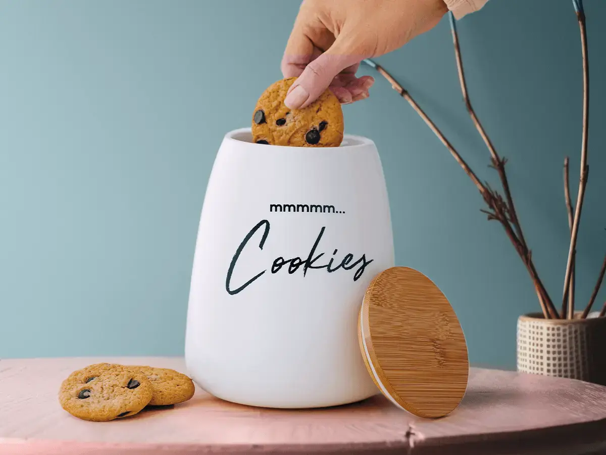 Ceramic Biscuit / Cookie Jar Fifth Fork AU