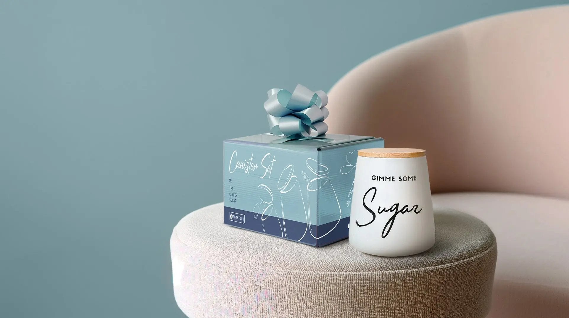 3pc Kitchen Canister Set Fifth Fork