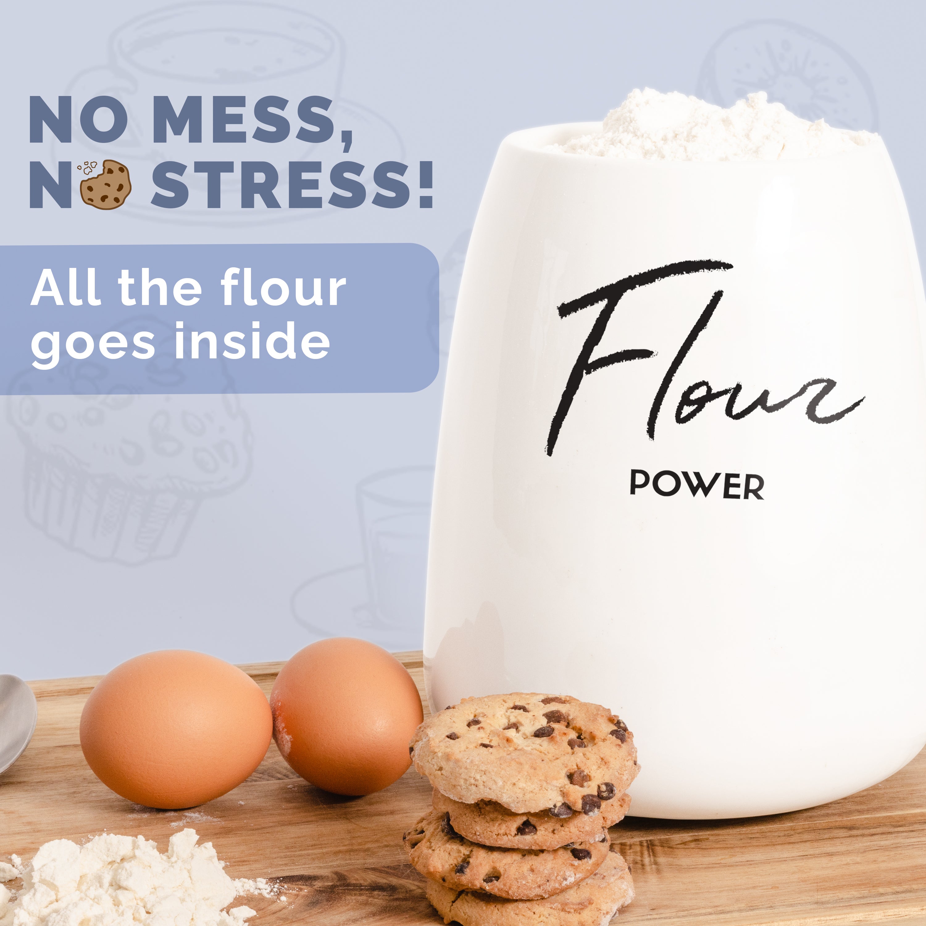 Ceramic Flour Canister