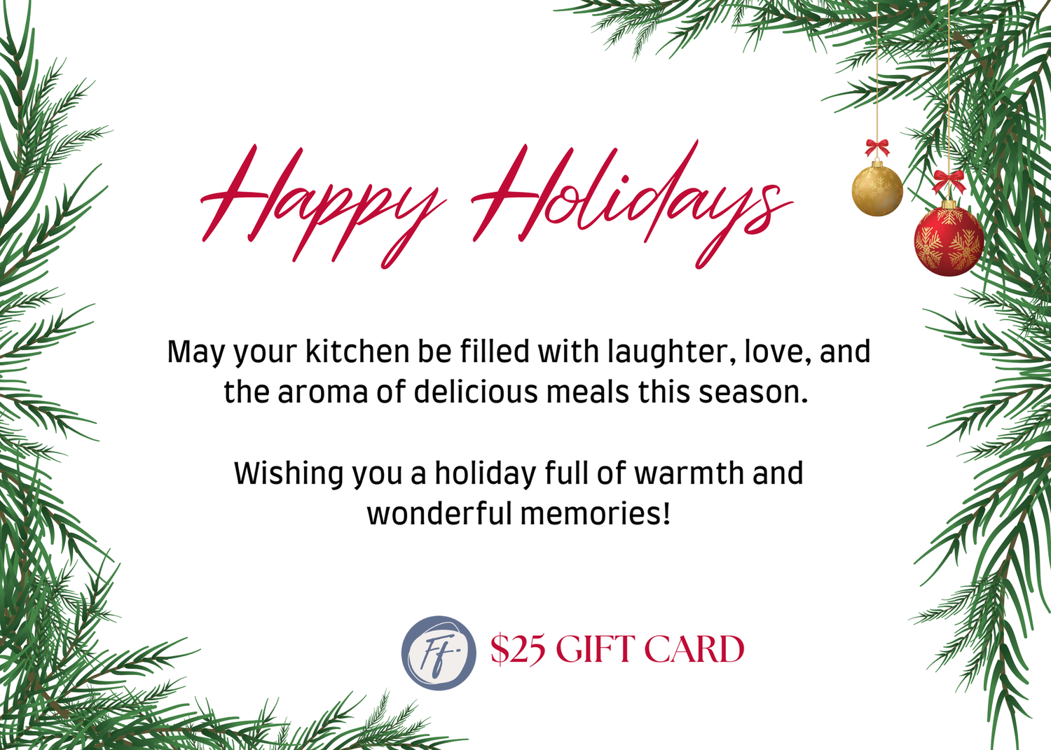 Holiday Gift Card